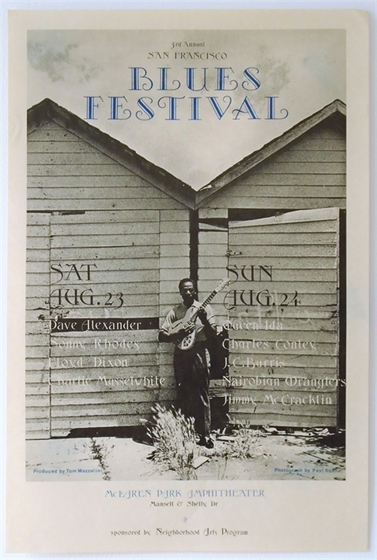 Third San Francisco Blues Festival 1976 AOR 4.37 Event Poster