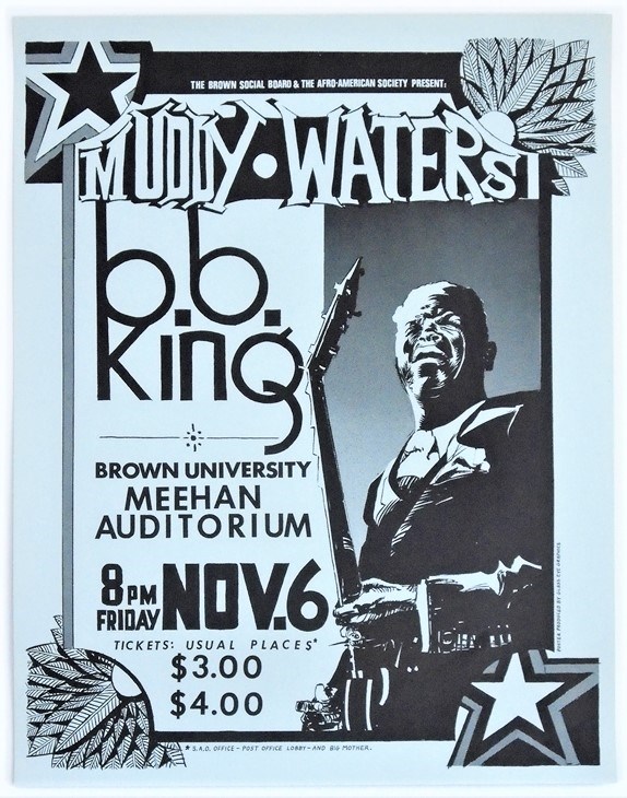 Concertposterauction.com - Muddy Waters B.B. King Brown University ...