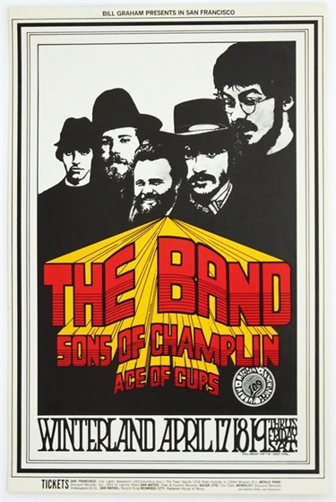 BG 169 The Band Ace of Cups Sons of Champlin 1969 Randy Tuten Winterland Poster
