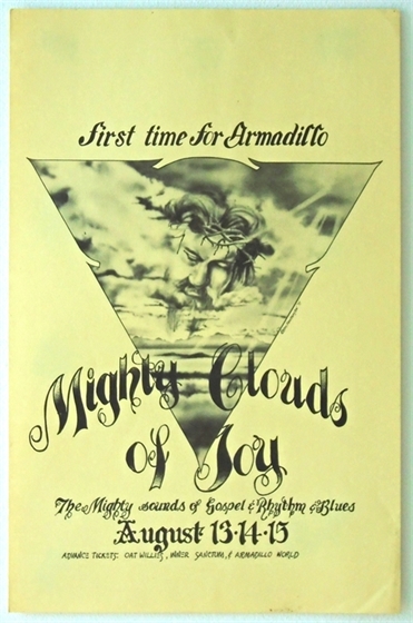 Mighty Clouds of Joy Ken Featherston Armadillo WHQ 1975 Concert Poster