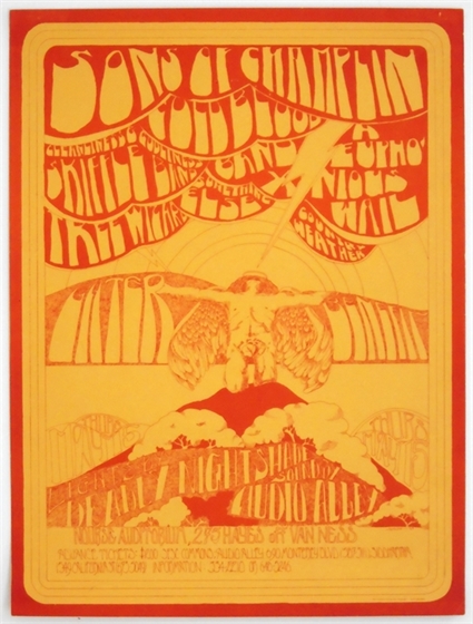 Sons of Champlin Cold Blood Nourse Auditorium SF 1969 Concert Poster