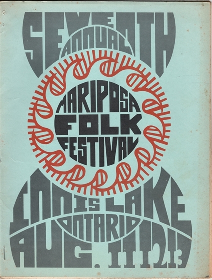 1967 Mariposa Folk Festival Program + Leonard Cohen/Buffy St. Marie SIGNED Pass