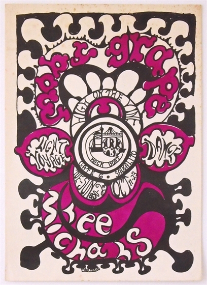 Moby Grape Lee Michaels Ark Sausalito 1966 Concert Poster