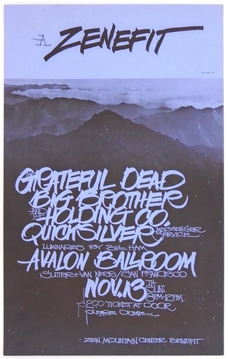 Concertposterauction.com - Grateful Dead Quicksilver Big Brother Zenefit  AOR 2.181 Avalon Ballroom Poster