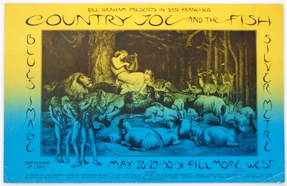 BG 236 Country Joe & the Fish 1970 David Singer Fillmore West Poster