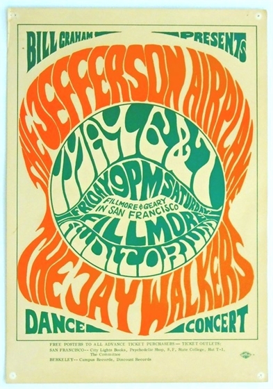 Concertposterauction.com - BG 5 Jefferson Airplane Jaywalkers 1966 Wes ...