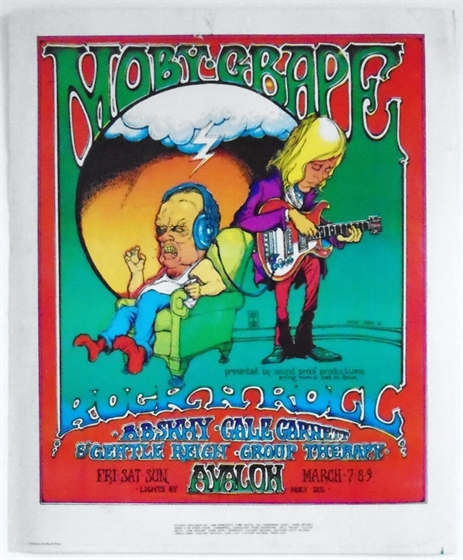 Moby Grape Soundproof Avalon Ballroom Greg Irons AOR 2.29 Concert Poster