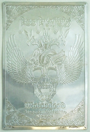 Foo Fighters Motorhead Missoula MT Emek S/N 7/20 A/P ALUMINUM Poster