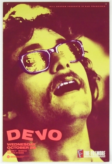 BGF 58 Devo 1988 New Fillmore Concert Poster