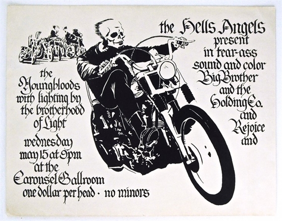 Hells Angels Dance Big Brother Youngbloods AOR 2.249 Carousel Ballroom Poster