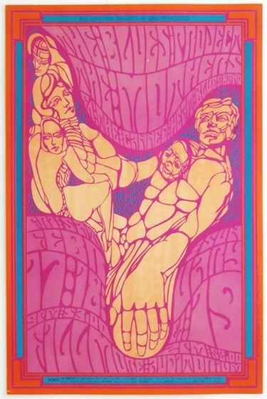 BG 50 Blues Project Mothers of Invention Wes Wilson 1967 Fillmore Poster