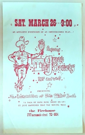 The Great Society Firehouse SF 1966 Concert Flyer