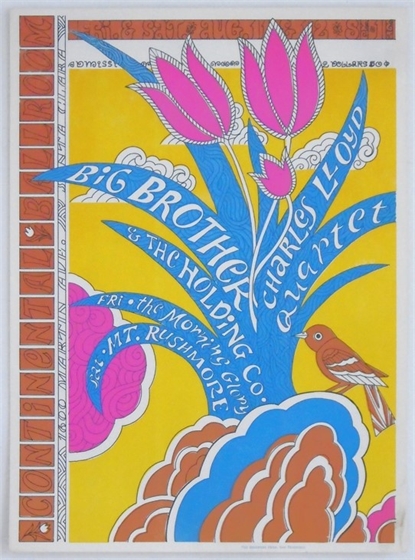 Big Brother & the Holding Co Charles Lloyd Continental Ballroom AOR 2.342 Poster